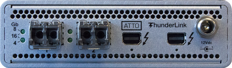 ATTO ThunderLink 2x 20Gb Thunderbolt to Two 16Gb Fibre Chann