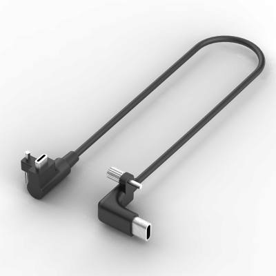 Tilta 90-graden USB Type-C kabel 20cm compatibel met Tilta BMPCC 4K 6K BMPCC 6K Pro 6K G2 camerakooi - Zwart CB-USBC-20