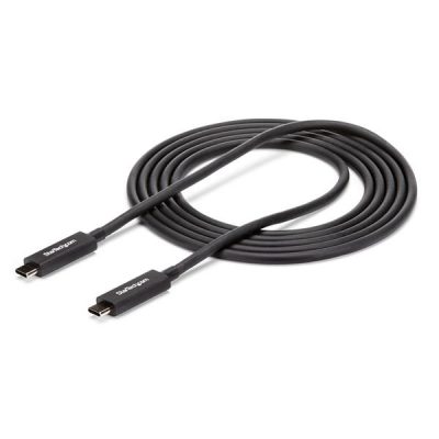 StarTech.com Thunderbolt 3 Cable - 6 ft / 2m - 4K 60Hz - 40Gbps