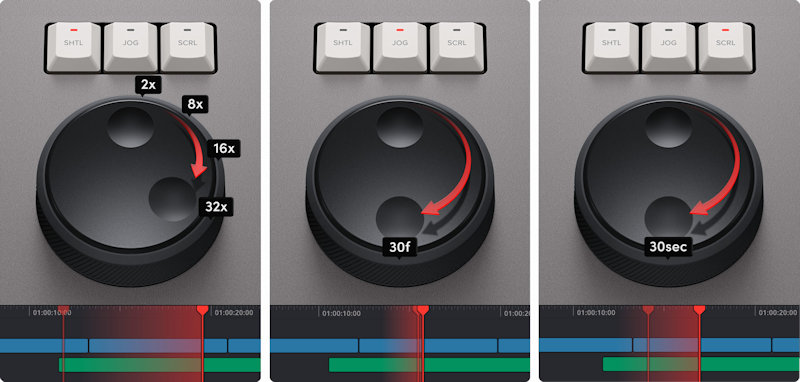 contour shuttle settings for davinci resolve