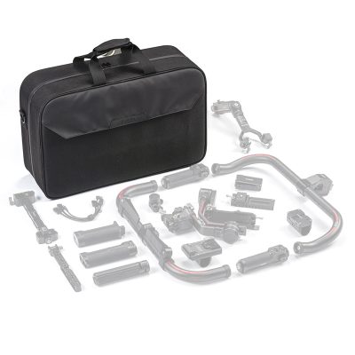 Tilta Soft Shell Case for Advanced Ring Grip TGA-ARG-SSC - closed case and equipment laying outside