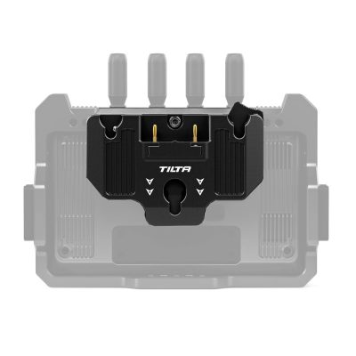 Battery Plate for DJI High-Bright Remote Monitor (TGA-HRM-BTP-AB) - installed - front view