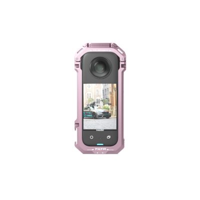 Full Camera Cage for Insta360 X3 - Pink (TA-T41-FCC-P) Front