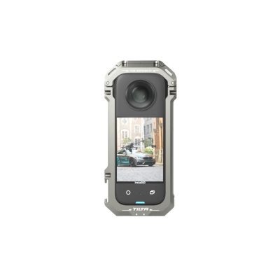 Full Camera Cage for Insta360 X3 - Titanium Gray (TA-T41-FCC-TG) Front