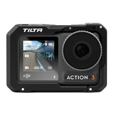 Tilta Full Camera Cage for DJI Osmo Action 3 - Black (TA-T40-FCC-B) Front