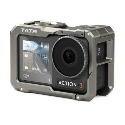Tilta Full Camera Cage for DJI Osmo Action 3 - Titanium Gray (TA-T40-FCC-TG)