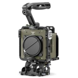 Cover photo for the Tilta Camera Cage for Freefly Ember S5K Basic Kit, which comes with a variety of accessories for the camera, including a cage, top handle, and a LWS Baseplate