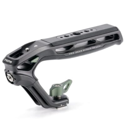 Cover photo for the Tilta Xeno Top Handle Cold Shoe, which is a handle with a variety of different mounting points