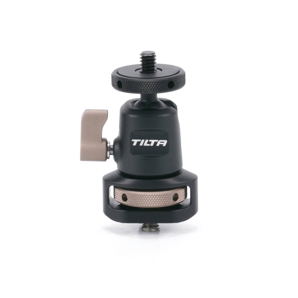 Tilta Mini Ball Head Mount (1/4"-20 with Locating Pins) - Black (TA-MBH-1420-B)