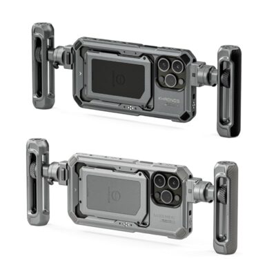The Khronos Lightweight Kit for iPhone 15 Pro is the next step in mobile filmmaking, designed for both models of the iPhone 15.