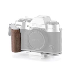 Mounting Baseplate with Wooden Grip (TA-T71-WG-B_S) for Fujifilm XT 50 baseplate silver