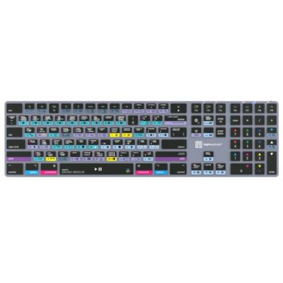 Logic TITAN Wireless Davinci Resolve Backlit Keyboard - Mac