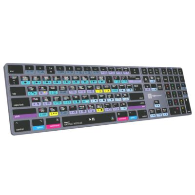 Logic TITAN Wireless Davinci Resolve Backlit Keyboard - Mac