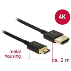 Delock HDMI-kabel HDMI Aansluitkabel 2 mtr