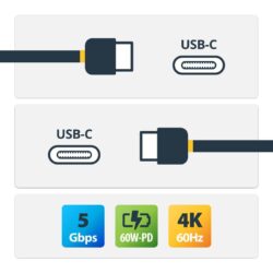 StarTech.com USB 3.0 Type C Cable - 1,8m (6 ft.) - with Power Delivery (USB PD)