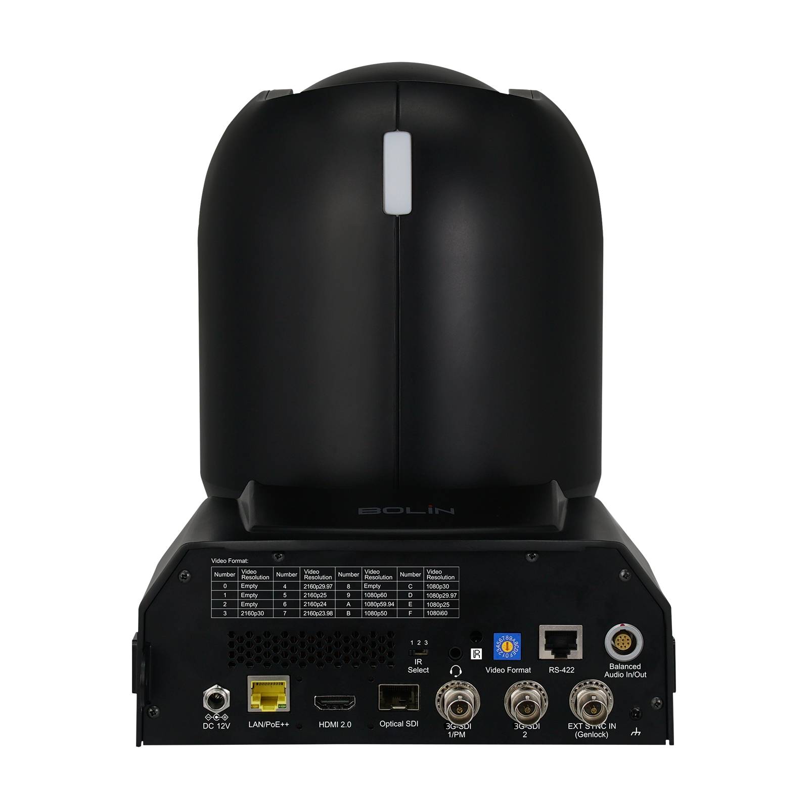 Bolin R9-230NX NDI-HX3 FHD PTZ camera Black - Afbeelding 4